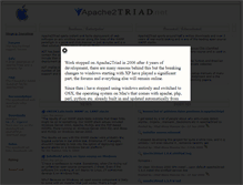 Tablet Screenshot of apache2triad.net
